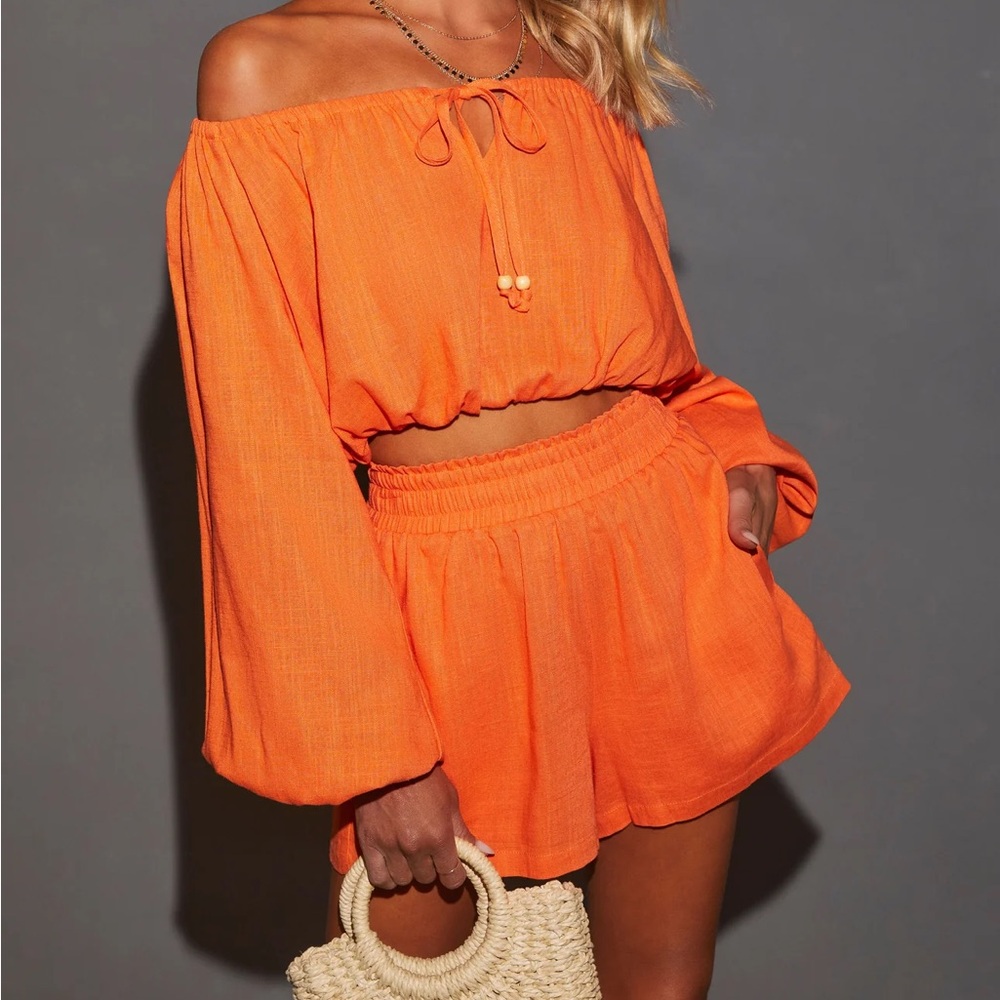 Elysia Orange Short Set